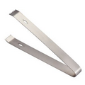 7 1/4" Stainless Steel Ice Tongs w/ Teeth Edge